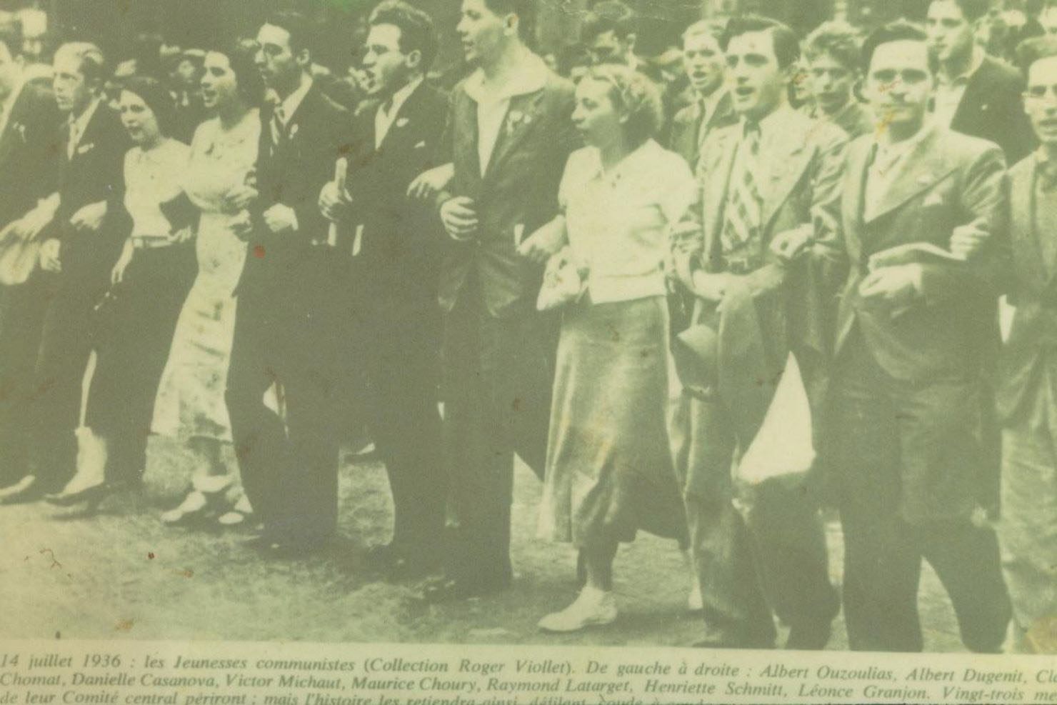 1936 Danielle Casanova et Maurice Choury Histoire résistance